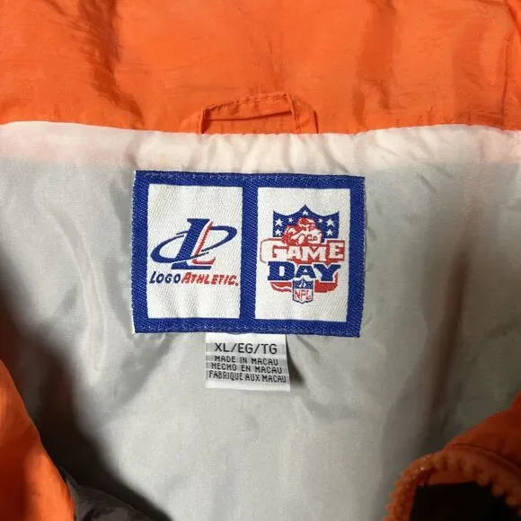 Vintage 90s Logo Athletic Game Day Jacket Windbreaker Cleveland Browns Men’s XL - Picture 2 of 8